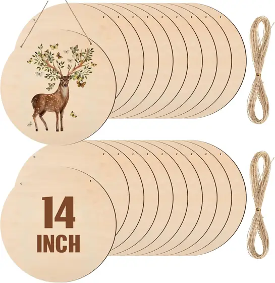 Suzile 20 Pcs Blank Wood… — Photo 1
