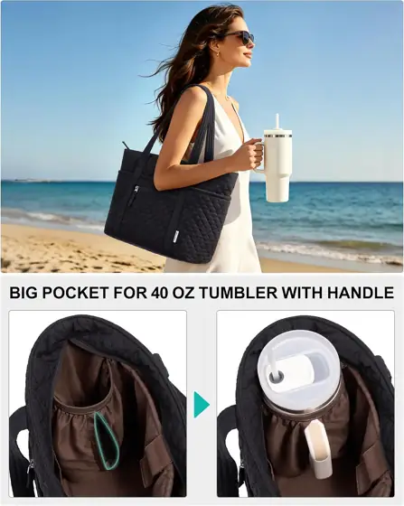 Bagstellar Quilted Tote Bag for… — Photo 2