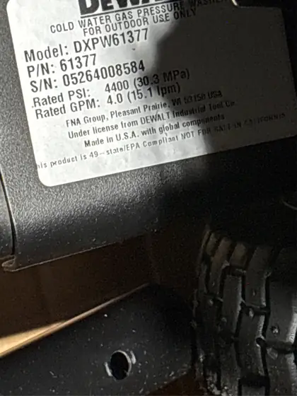 DEWALT 4400 PSI 4.0 GPM… — Photo 8