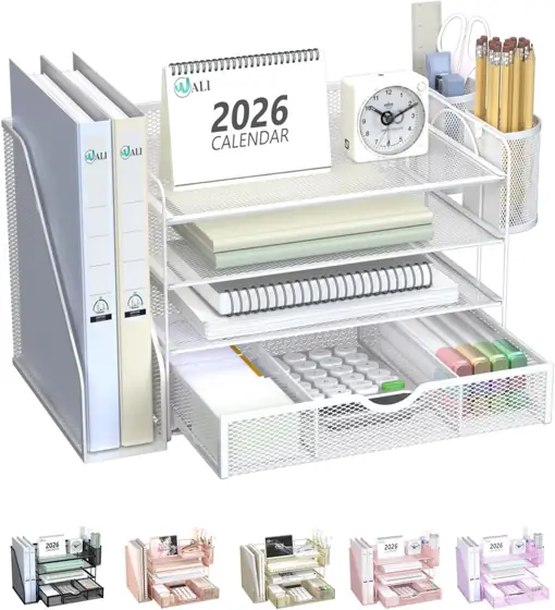 WALI Desk File Organizer, 4-Tier… — Photo 1