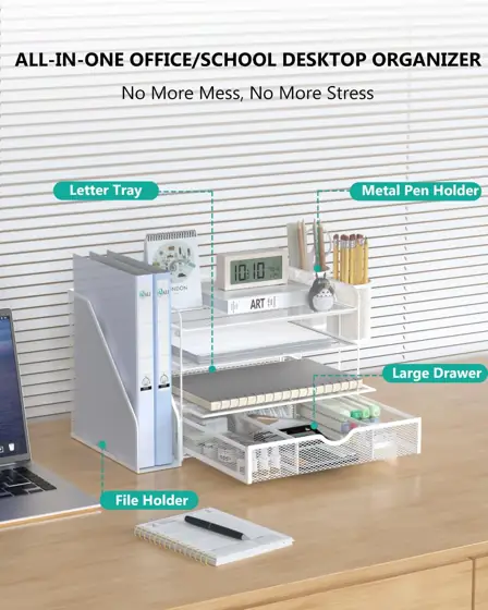 WALI Desk File Organizer, 4-Tier… — Photo 2