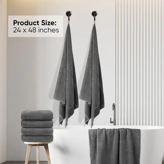 HOMEXCEL 6PK Bath Towel Set,… — Photo 2