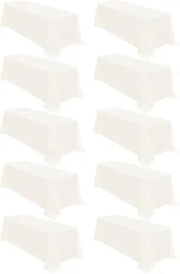 fani 10 Packs Ivory Tablecloth… — Photo 1