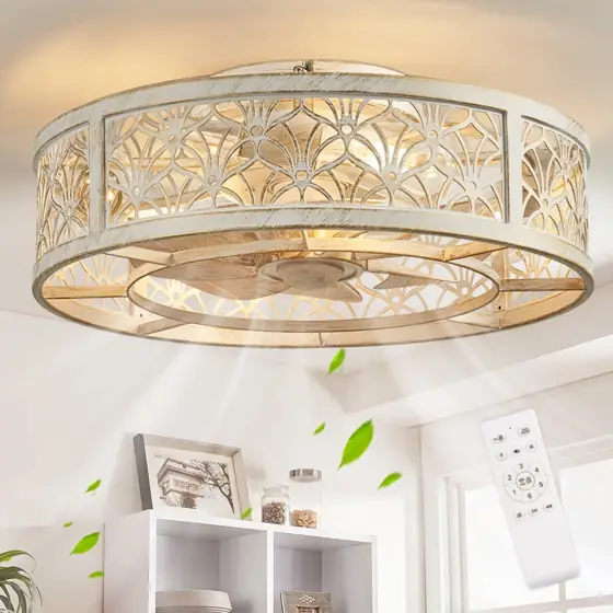SHLUCE 18" Caged Ceiling Fan… — Photo 1