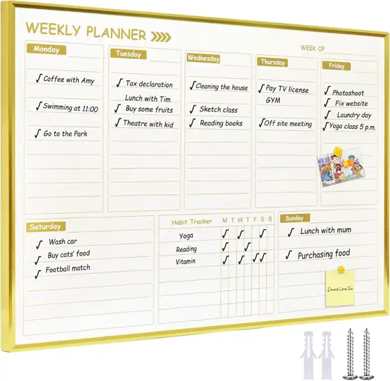 Weekly Dry Erase Board for… — Photo 1