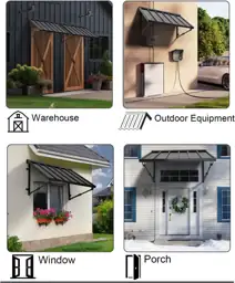 GDPFN Adjustable Metal Door Window… — Photo 2