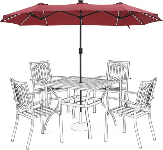 13 ft Patio Umbrella with… — Photo 1