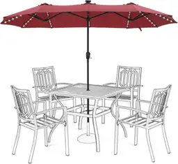 13 ft Patio Umbrella with… — Photo 1