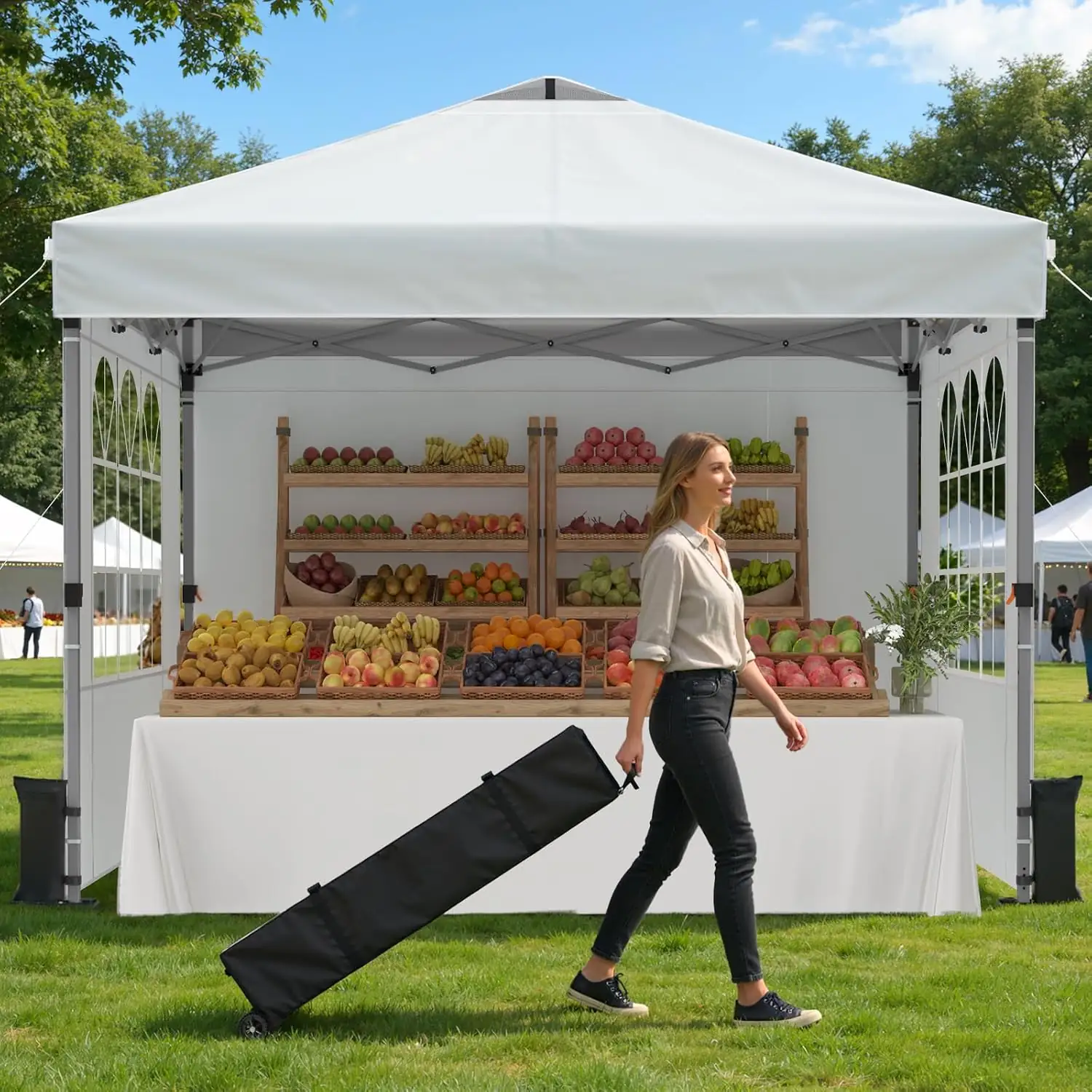 Raynesys 10x10ft Pop Up Canopy… — Photo 1
