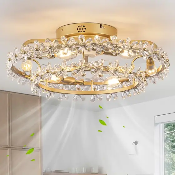 20" Boho Chandelier Ceiling Fan… — Photo 1