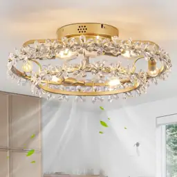 20" Boho Chandelier Ceiling Fan… — Photo 1