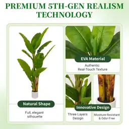 6FT Artificial Banana Tree -… — Photo 2