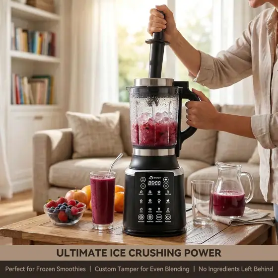 Glass Blender with Tamper, 1500W,… — Photo 2