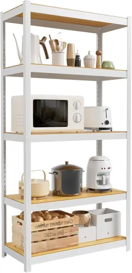 Durstruct 5 Tier White Shelving… — Photo 1