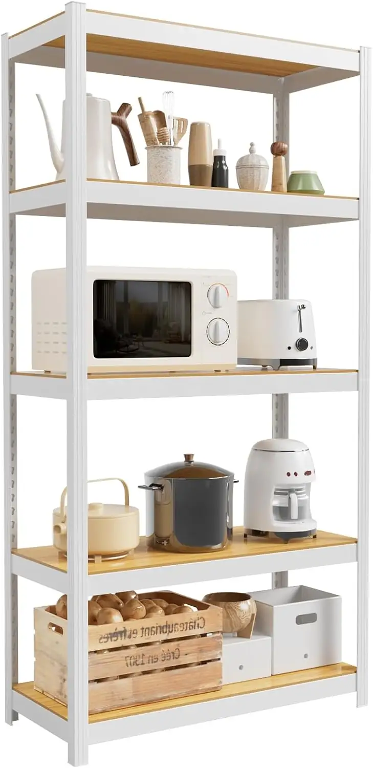 Durstruct 5 Tier White Shelving… — Photo 1