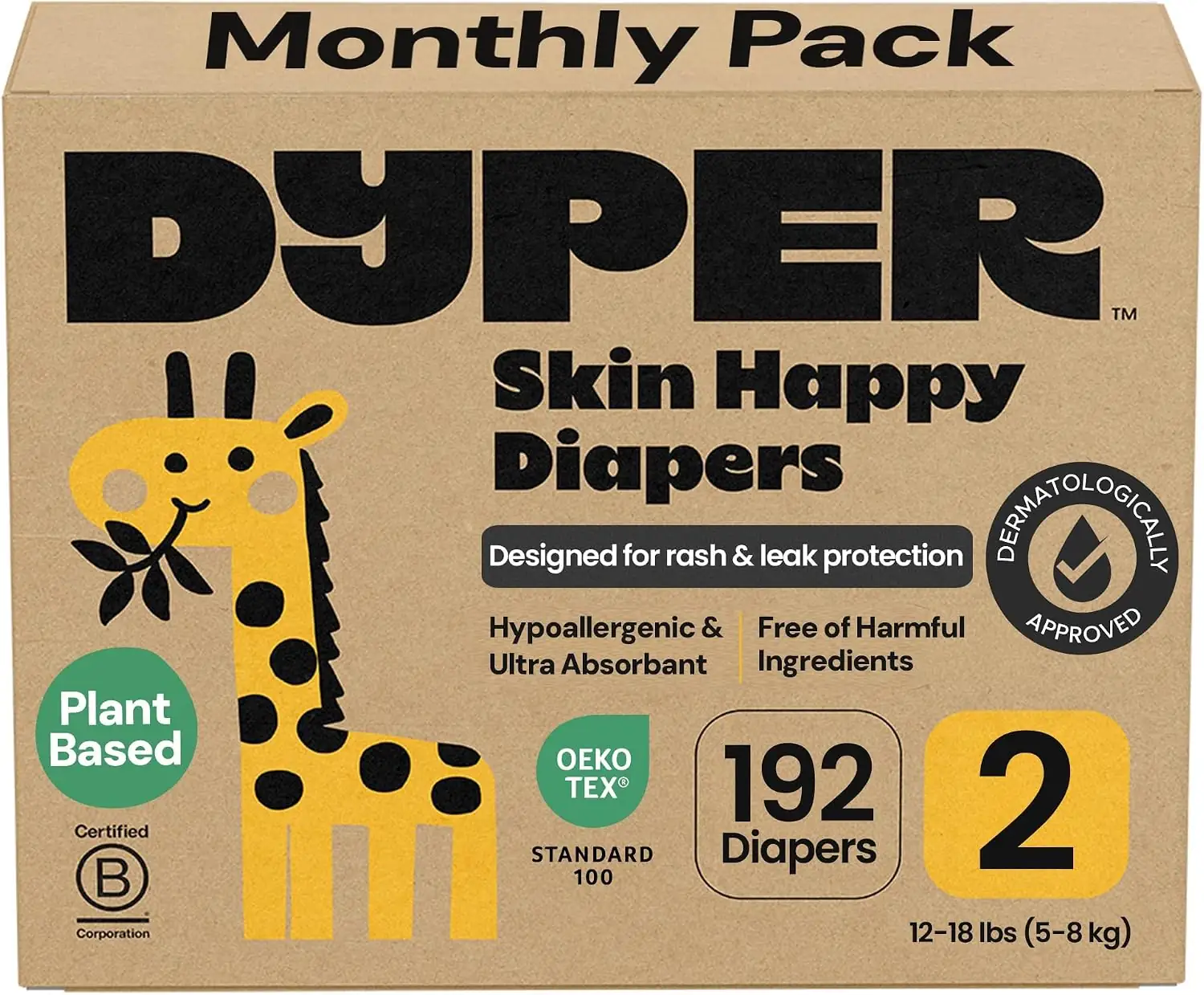 DYPER Diapers Size 2 (12-18… — Photo 1