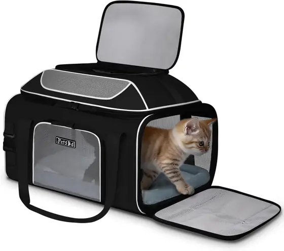 Petskd Top-Expandable Pet Carrier 19"x13"x9"… — Photo 1