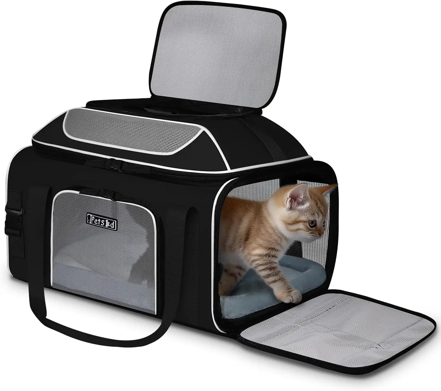 Petskd Top-Expandable Pet Carrier 19"x13"x9"… — Photo 1