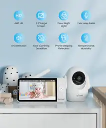 ieGeek 5.5" Baby Monitor: 2.5K… — Photo 2