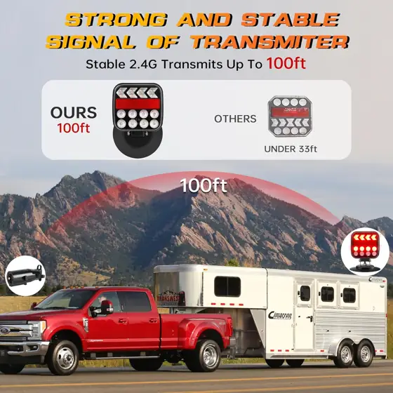 Wireless Magnetic LED Trailer Lights… — Photo 2