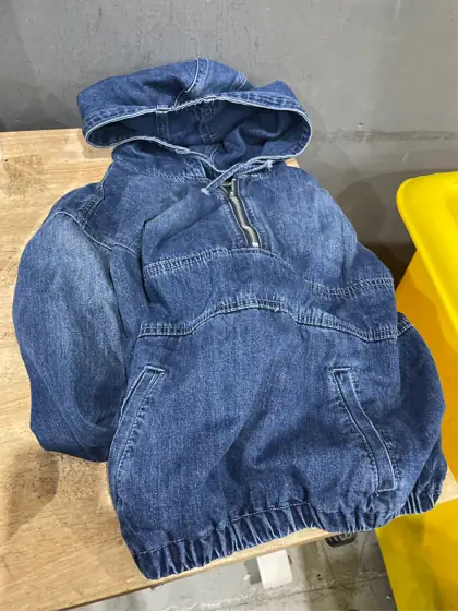PINSV Women's Half Zip Denim… — Photo 3
