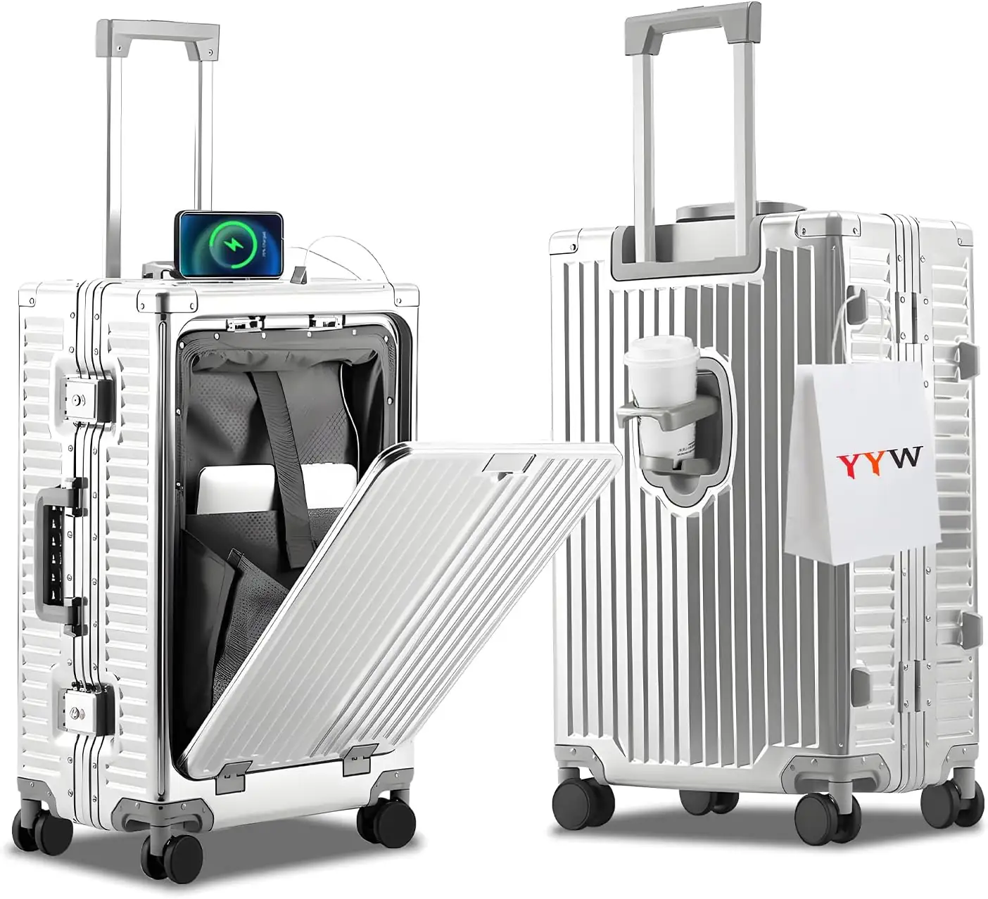 YYW All-Aluminium Luggage with Spinner… — Photo 1