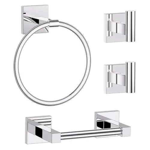 Polished Chrome Bathroom Accessories, Toilet… — Photo 1