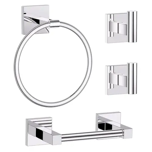 Polished Chrome Bathroom Accessories, Toilet… — Photo 1