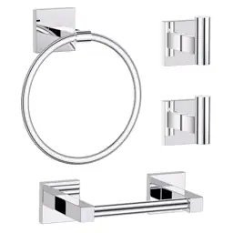 Polished Chrome Bathroom Accessories, Toilet… — Photo 1