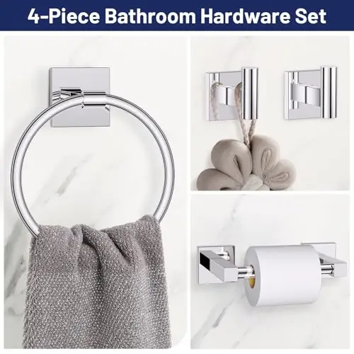 Polished Chrome Bathroom Accessories, Toilet… — Photo 2