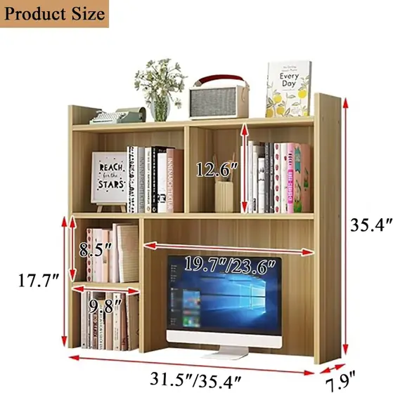 Desk Hutch for Dorm, Wooden… — Photo 2