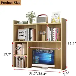 Desk Hutch for Dorm, Wooden… — Photo 2