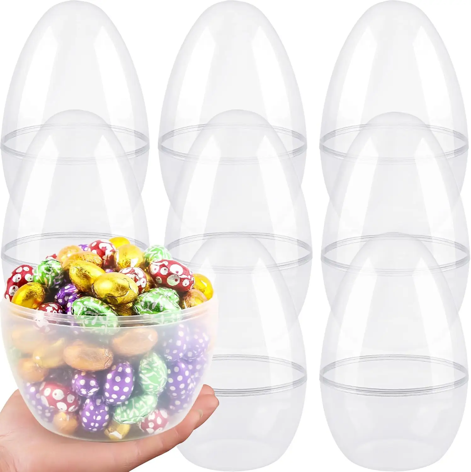 Giant Clear Plastic Easter Eggs,… — Photo 1