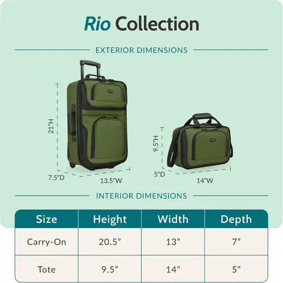 U.S. Traveler Rio Lightweight Softside… — Photo 2