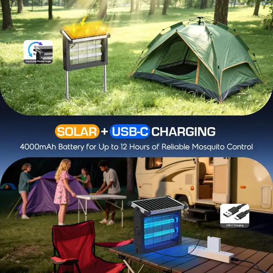Solar Bug Zapper Outdoor, 4500V… — Photo 2