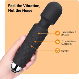 Power Wand Massager, Wireless Waterproof… — Photo 2