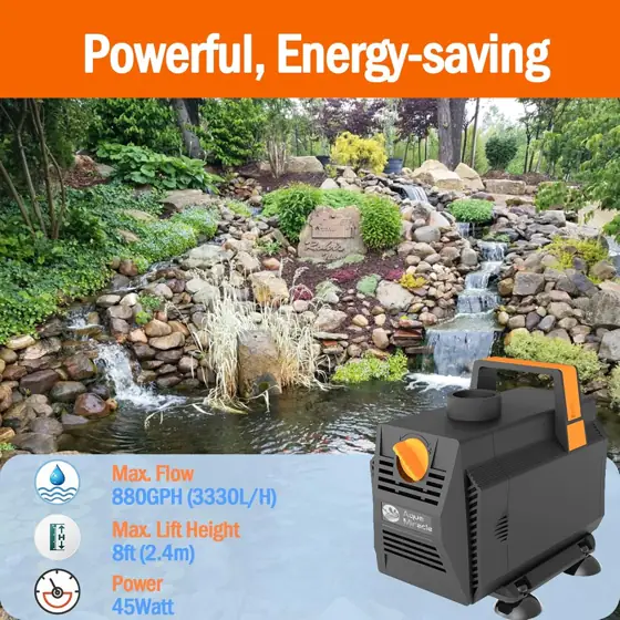 AquaMiracle 880GPH Aquarium Submersible Water… — Photo 2
