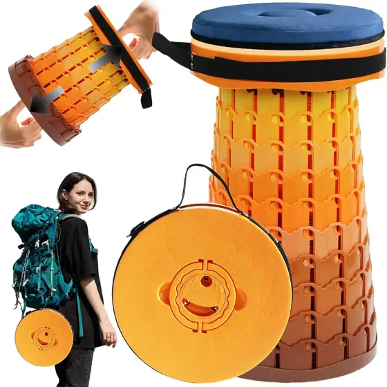 XXL Collapsible Stool with Thick… — Photo 1