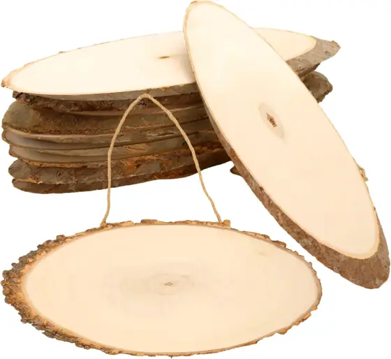 MUKCHAP 10 Pcs Oval Wood… — Photo 1