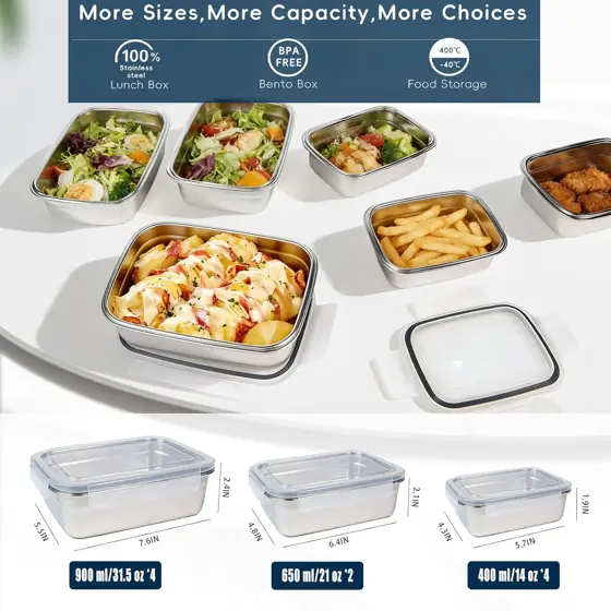 10Pcs 304 Stainless Steel Food… — Photo 2