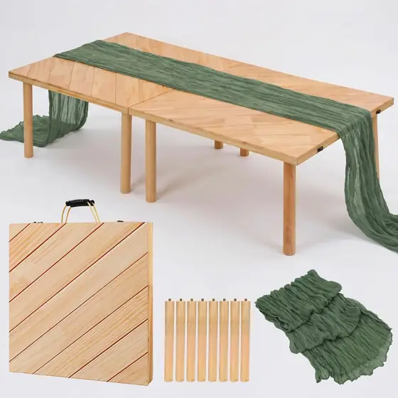 Wooden Folding Picnic Table -… — Photo 1
