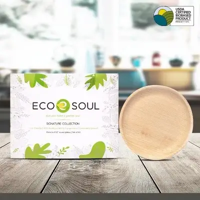 ECO SOUL 8-Inch Palm Leaf… — Photo 2