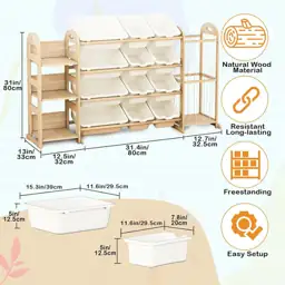 Kids Toy Storage Organizer with… — Photo 2