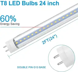 Romwish 2FT LED Tube Light,… — Photo 2