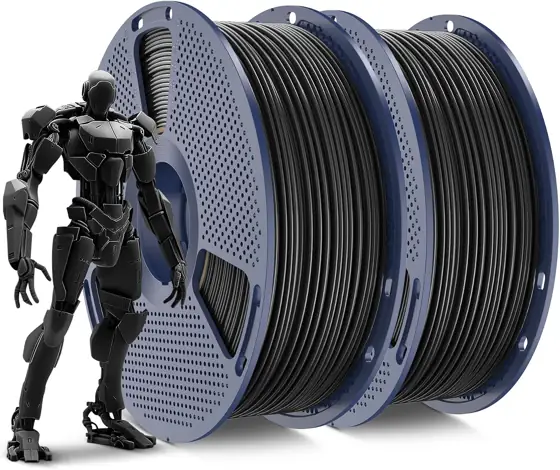 SUNLU ABS Filament 1.75mm,Black+Black,2kg — Photo 1