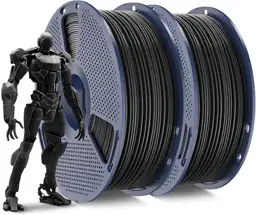 SUNLU ABS Filament 1.75mm,Black+Black,2kg — Photo 1