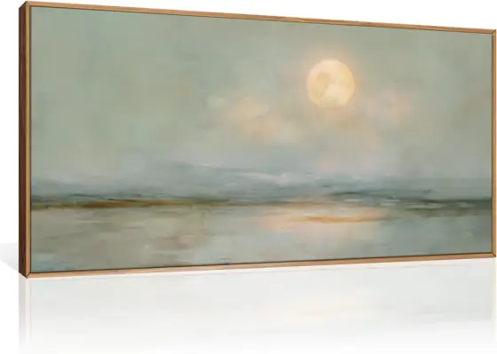 LHIUEM Large Abstract Moon Green… — Photo 1
