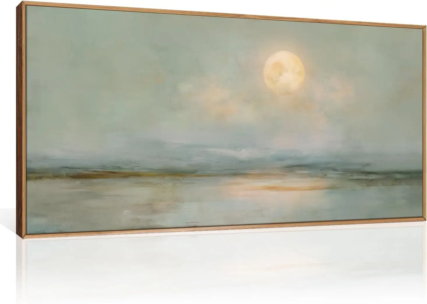 LHIUEM Large Abstract Moon Green… — Photo 1