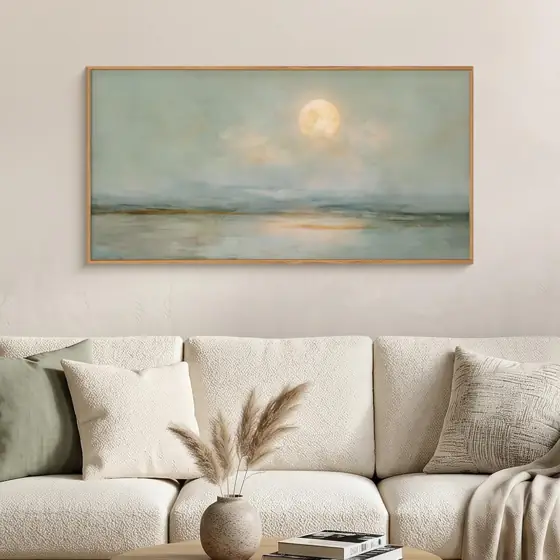 LHIUEM Large Abstract Moon Green… — Photo 2