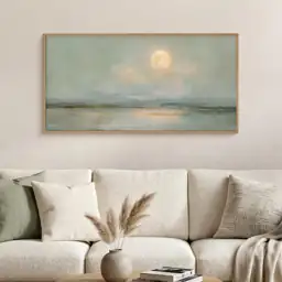 LHIUEM Large Abstract Moon Green… — Photo 2